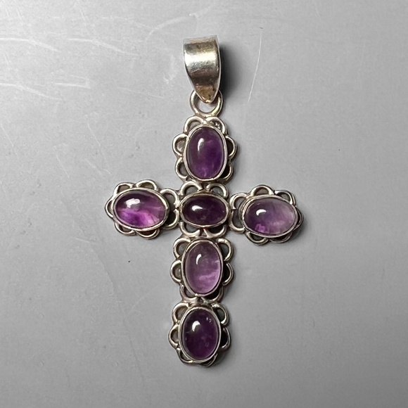Jewelry - Purple Amethyst Cross Pendant